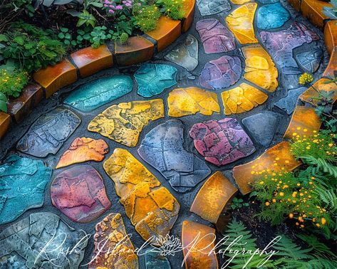 Reclaimed brick garden