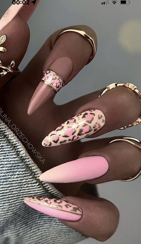 Baddie Nail Ideas, Famous Nails, Cheetah Print Nails, Cheetah Nails, Sassy Nails, Leopard Print Nails, Stiletto Nails Designs, Leopard Nails, Glam Nails