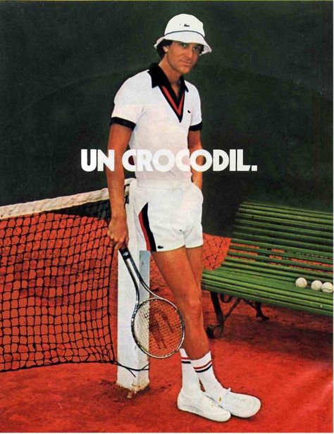 Vintage Lacoste. Tennis Fashion Editorial, 70s Sportswear, Mode Tennis, Tennis Court Photoshoot, Tennis Shoot, Tennis Photoshoot, Tennis Motivation, Retro Tennis, Tennis Aesthetic