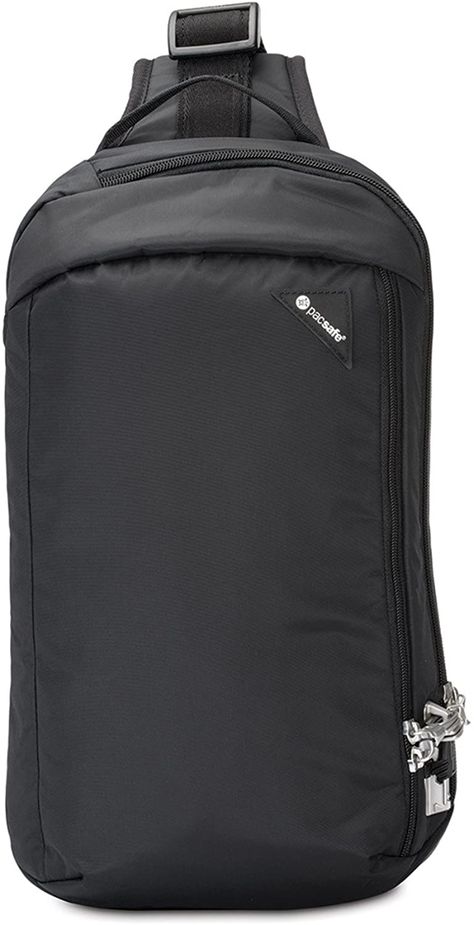 Pacsafe Unisex's Vibe 325 Anti-Theft Crossbody Pack Cross Body Bag, Black, One Size: Amazon.co.uk: Shoes & Bags Single Strap Backpack, Tactical Sling Bag, Backpacks For Travel, Tote Bags For College, Bags For College, One Strap Backpack, Backpack For Travel, Urban Backpack, Backpack For School