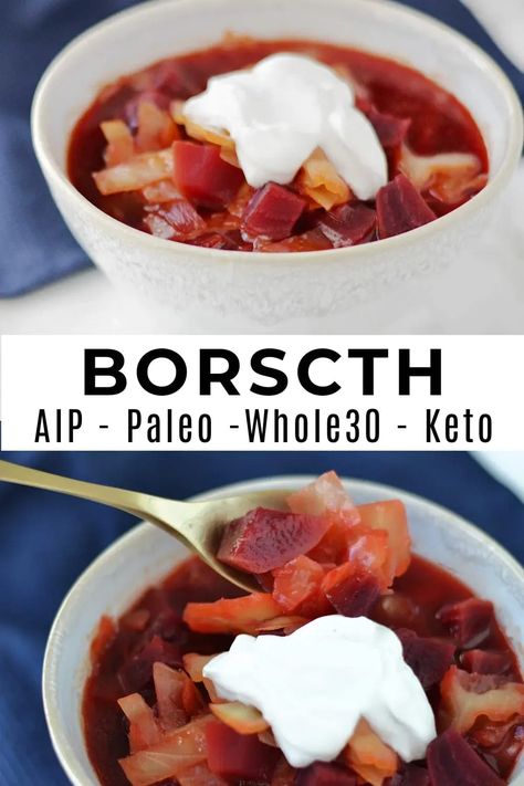 Instant Pot Borscht, Aip Soup, Aip Meals, Paleo Soups, Green Diet, Aip Paleo Recipes, Paleo Soup, Keto Side, Autoimmune Paleo