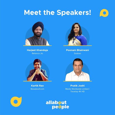 Harjeet Khanduja #speaker at all about people event Speaker Presentation Design, Speaker Profile Design, Speaker Poster Design Events, Speaker Event Design, Event Speaker Design, Speaker Announcement Design, Speaker Event Poster, Event Announcement Poster Design, Guest Speaker Poster Design