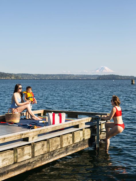 11 Swimming Holes within Two Hours of Seattle | Seattle Met Lake Washington Seattle, Seattle Waterfalls, Summer In Seattle, Washington Lakes, Green Lake Seattle, Seattle Off The Beaten Path, Beach Volleyball Court, Lake Swimming, Seattle Waterfront