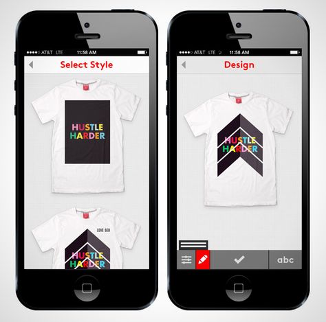 Design custom tees from your phone with the Snaptee app. Apps For Designing Clothes, Starting A Tshirt Business, Make Your Own Tshirt, Tech Tricks, Small Bedroom Furniture, Tshirt Business, Custom Tee, Shirt Diy, Diy Clothing