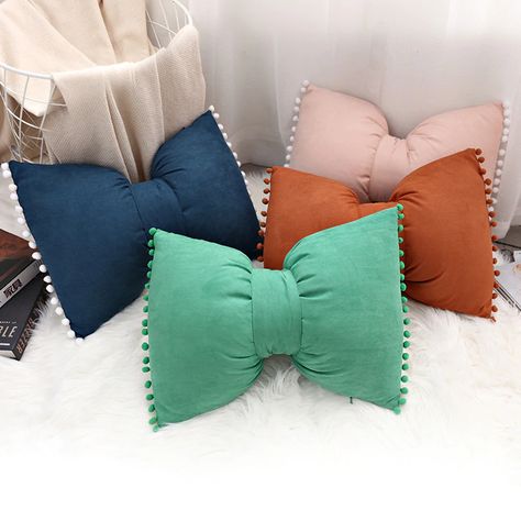 Green Couch Pillows, Back Pillow For Bed, Bow Pillows, Beige Throw Pillows, Neck Pillows, Hotel Pillows, Pom Pom Pillows, Solid Shapes, Fall Pillows