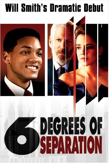 6 Degrees of Separation 9/12/14 10 out of 10 6 Degrees Of Separation, Will Smith Movies, Six Degrees Of Separation, Stockard Channing, Mom Series, Black Movies, Film Collection, Horror Comedy, Donald Sutherland