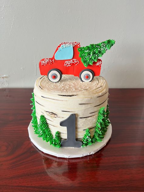 Christmas Tree Birthday Cake, First Birthday Christmas Cake, Christmas Cake Smash Boy, Christmas First Birthday Cake, Christmas Smash Cake 1st Birthdays, Smash Cakes For Boys 1st Birthday, Christmas Smash Cake, Cake 1 Year Boy, Christmas Birthday Cake