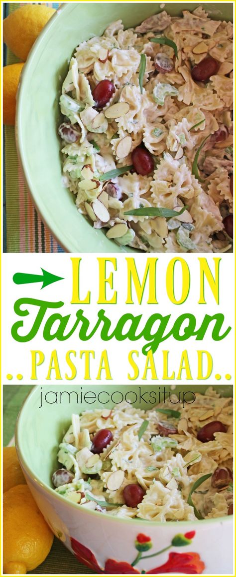 Tarragon Pasta Salad, Recipes Pasta Salad, Spinach Salad Recipes, Green Salad Recipes, Macaroni Salad Recipe, Best Pasta Salad, Salad Pasta, Recipes Pasta, Vegetable Pasta