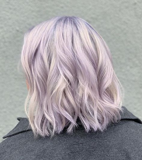 20 Lilac Hair Ideas Worth Copying, Uh, Yesterday (photo credit: @  #hair #lilachair #lavender #lavenderhair Lilac Hair Color, Pastel Purple Hair, Light Purple Hair, Caring For Colored Hair, Latest Hair Color, Purple Highlights, Lilac Hair, Hair Color Pastel, Lavender Hair