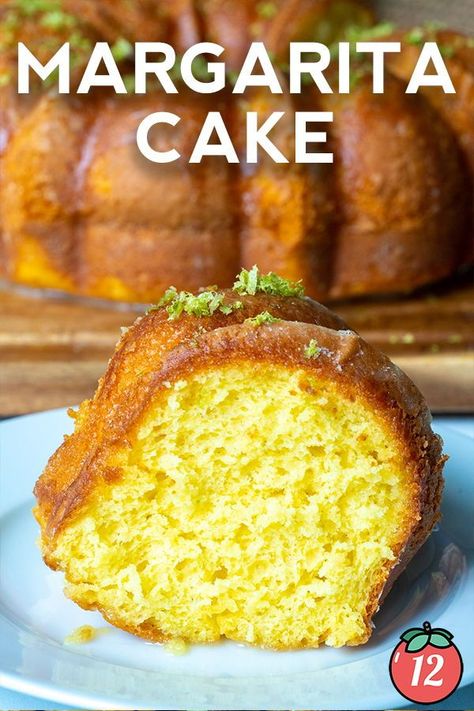 This recipe really sells itself. Tangy lemon-lime flavors with a hint of tequila and triple sec all in a fluffy cake with a margarita glaze on top…there’s nothing I don’t love about this dessert! Margarita Pound Cake Recipe, Margarita Bundt Cake, Margarita Cake Recipe, Fancy Baking, Margarita Cake, Chef Ideas, Fluffy Cake, Bake Goods, Lemon Cake Mixes