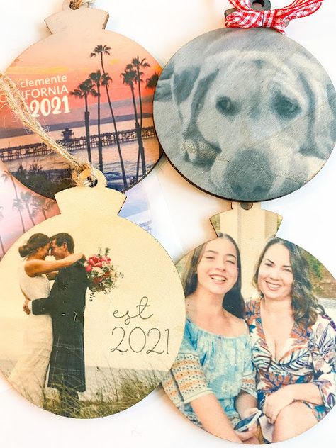 Sublimate On Wood, Sublimation Spray, Sublimation On Wood, Photo Onto Wood, Silhouette Cameo Projects Vinyl, Silhouette School Blog, Silhouette Ornaments, Sublimation Gifts, Sublimacion Ideas