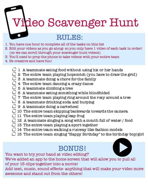 Adult Scavenger Hunt Ideas Hilarious, Volleyball Senior Night, Adult Scavenger Hunt, Christian Photos, Group Dates, Scavenger Hunt Clues, Photo Scavenger Hunt, Broken Home, Take Video