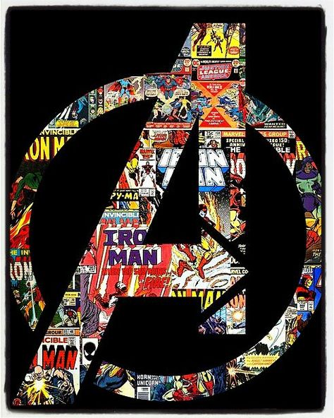 Avengers N'UFF SAID Avengers Logo, The Avengers, Avengers, Comic Books, Marvel, Comics, Books, Black