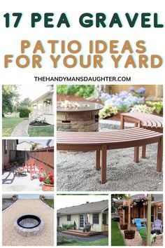 Pea gravel is one of the easiest and most cost effective ways to add a patio to your backyard. But you can't just dump a truckload of pebbles on the ground and call it good! I've rounded up some of the best pea gravel patio ideas I could find, in the hopes that one of them will inspire you to give your yard a makeover! Diy Pebble Patio, Outdoor Gravel Patio Ideas, Pea Gravel Patio Ideas, Gravel Patio Ideas, Gravel Patio Diy, Pea Gravel Garden, Pebble Patio, Pea Pebbles, Backyard Sitting Areas