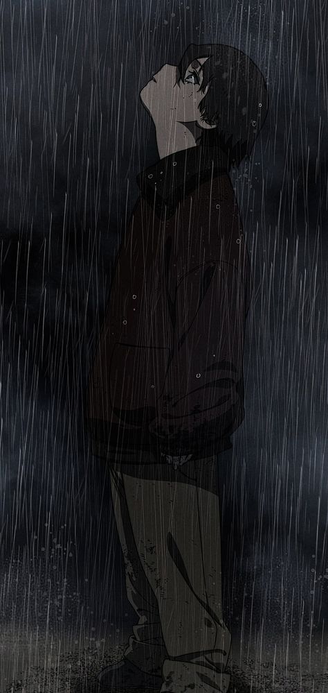 Manhwa , sad ,raining , boy , wallpaper , aesthetic , webtoon Raining Anime Aesthetic, Boy Wallpaper Aesthetic, Rain Pfp, Anime Rain, Rainy Wallpaper, Boy Wallpaper, Rain Aesthetic, Night Rain, Rain Wallpapers