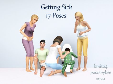 Sims 4 Mods Sickness, Sims 4 Sickness Mod, Sims 4 Sick Poses, Sims 4 Cute Clothes, Baggy Clothing, Poses Sims 4, 4 Poses, Sims 3 Mods, Sims 4 Studio