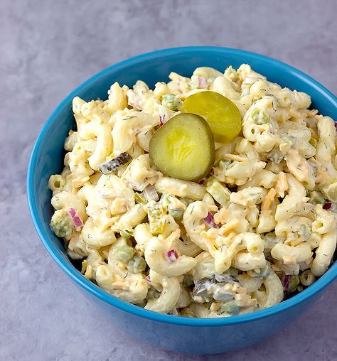 Dill Pickle Pasta Salad Dill Pasta Salad, Dill Pickle Pasta Salad Recipe, Pickle Pasta Salad Recipe, Dill Pasta, Dill Ranch, Pickle Pasta Salad, Pickle Pasta, Spring Pasta Salad, Creamy Macaroni Salad