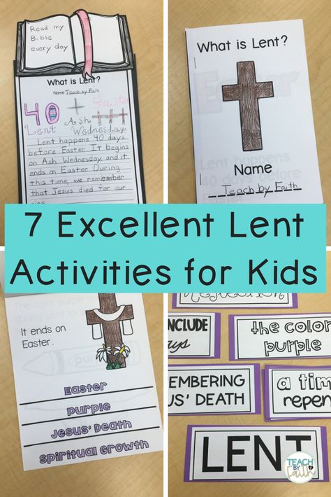 lent-activities-for-kids Lent With Kids, Lent Kids Crafts, Lent Projects For Kids, Lenten Activities For Kids, Lent Crafts For Kids, Lent Ideas For Kids, Toddler Lent Activities, Lent In A Bag For Kids, Lent Worksheets For Kids