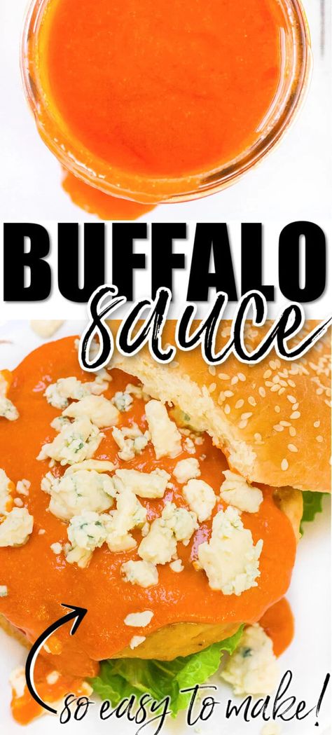 BEST BUFFALO SAUCE Best Buffalo Sauce, Buffalo Sauce Recipe, Homemade Buffalo Sauce, Spicy Wings, Franks Red Hot, Buffalo Wing Sauce, Creamy Cucumber Salad, Dipping Sauces, Baked Chicken Wings