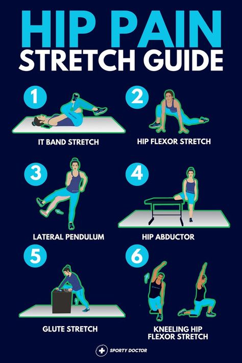 This collection of hip pain stretches are reviewed by medical professional and can help with hip pain relief and increased mobility. If you're looking to work these stretches into your exercise routine, make sure to save this pin and click the link to download a free PDF of my hip pain rehab exercises! Hip Pain, Life Tips, Beauty And Lifestyle, Self Care, Self Love, Natural Beauty