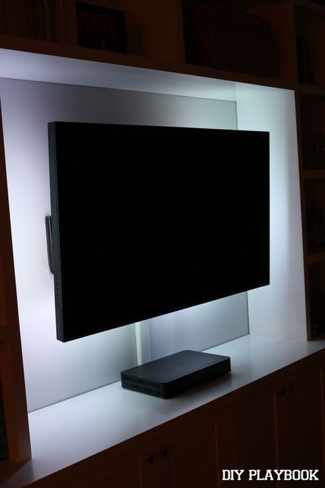 How to add LED lights to your flat screen TV. So easy and such a cool look for your family room. Lights Behind Tv, Best Tv Wall Mount, Best Led Lights, 60 Inch Tv, Swivel Tv Stand, Home Theater Installation, Tv Lighting, Panel Tv, Tv Backlight