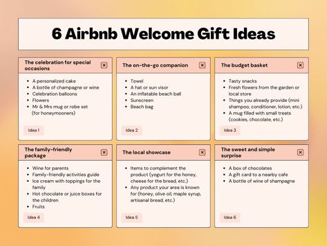 6 Airbnb Welcome Gift Ideas for Guests Gift Ideas For Guests, Airbnb Marketing, Mr Mrs Mugs, Airbnb Website, Buying Investment Property, Celebration Balloons, Get More Clients, Airbnb Host, Email Marketing Campaign