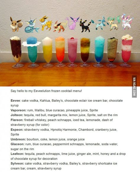 Pokemon! Cake Vodka, Strawberry Vodka, Margarita Mix, Themed Drinks, Frozen Cocktails, Peach Schnapps, Cocktail Set, Cocktail Menu, Icecream Bar