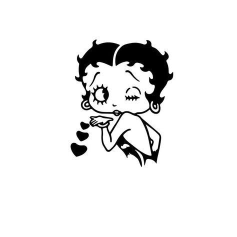 Betty Boop Tattoo, Betty Boop Svg, Betty Boop Tattoos, Small Girly Tattoos, Pink Wallpaper Hello Kitty, Iphone Wallpaper Classy, Betty Boop Art, Pretty Tattoos For Women, Pin Up Tattoos