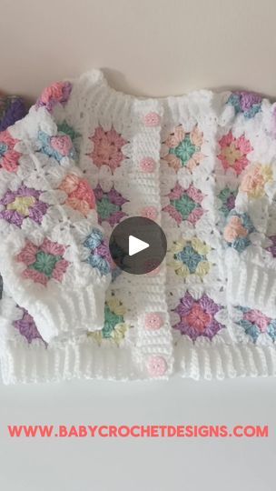 Granny Square Baby Cardigan, Crochet Sweater For Kids, Granny Square Jumper, Crochet Toddler Sweater, Crochet Flower Granny Square, Square Sweater, Granny Square Sweater, Crochet Baby Sweaters, Flower Granny Square