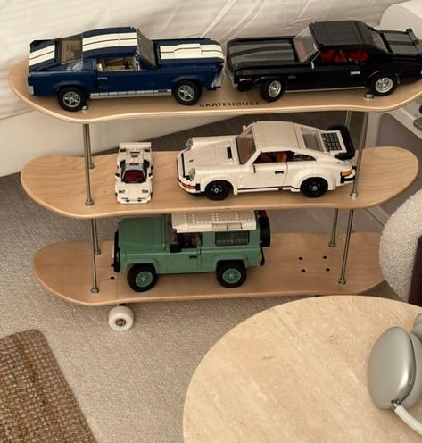 Skateboard Shelf Link in bio #roomdecor #homedecor #roomdecorideas #skateboard #shelf Skateboard Shelf, Skateboard Shelves, Lego Room Decor, Cool Room Decor, Dream Apartment Decor, Lego Room, Room Redesign, Apartment Decor Inspiration, Room Makeover Inspiration