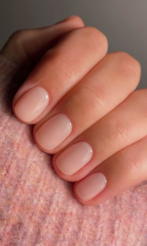 Super Short Oval Nails, Christian Aesthetics, Selfie Filters, Short Oval Nails, Natural Gel Nails, Milky Nails, Cute Short Nails, Nude Nail, Nude Nail Designs