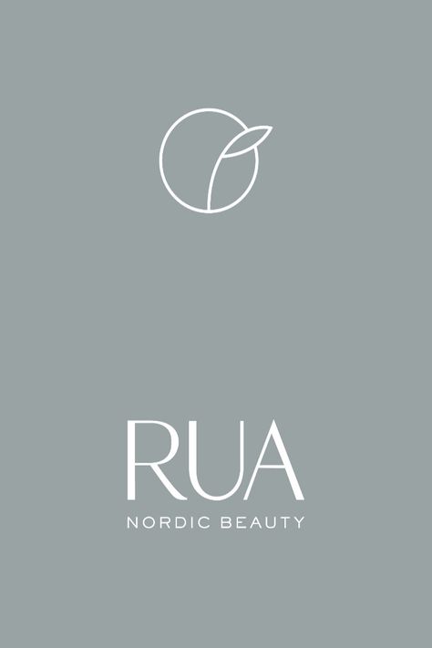 Logo variations for RUA skincare: logo design and icon logo design by GT Studio Skincare Logo Design, Nordic Beauty, Icon Logo Design, Logo Variations, Skincare Logo, Plant Based Skincare, Candle Business, Online Logo, Letter Logo Design