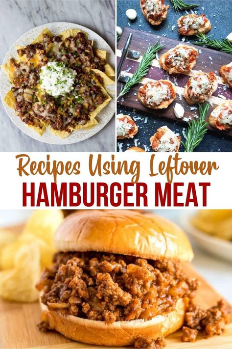 Leftover Burgers What To Do With, Leftover Burger Patties Recipes, Leftover Hamburger Recipes, Leftover Hamburger Meat, Leftover Hamburger Patties, Leftover Hamburgers, Hamburger Patties Recipe, Leftover Burgers, Leftover Ground Beef