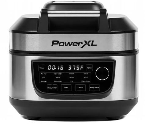 PowerXL Grill Air Fryer Combo User Manual MFC-AF-6 Power Xl Air Fryer, Grilled Rice, Slow Cooker Roast, Baked Roast, Countertop Appliances, Indoor Grill, Grill Plate, Air Frying, Air Fryer Recipes