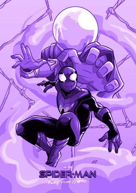 Spider Man Purple Aesthetic, Purple Spiderman Wallpaper, Purple Spiderman, Spider Man Widget, Widget Long, Spiderman Comic Covers, Wallpaper Spider Man, Purple Widget, Spider Theme