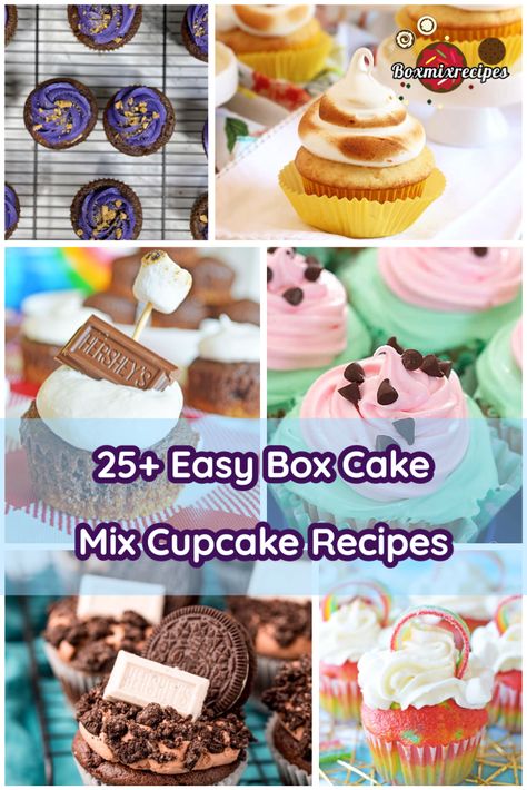 Box Mix Brownie Cheesecake Cupcakes are a scrumptious and simple dessert that combines two favorites into one irresistible bite-sized treat! Mini Cakes From Cake Mix Boxes, Cupcake Recipe Using Box Cake, Cupcake With Cake Mix Boxes, Box Cake Cupcakes Taste Like Bakery, Cupcakes Cake Mix Recipes, Boxed Cake Cupcakes, Cake Box Cupcake Recipes, Best Cake Mix Cupcakes, Cupcakes Box Recipe Cake Mixes