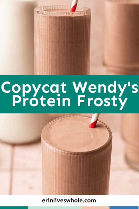 This chocolate frosty recipe is a delicious and healthy alternative to the traditional Wendy's frosty. With ingredients like frozen banana, cottage cheese, and chia seeds, it packs in plenty of nutrients and protein. Plus, it's easy to customize by adding in your favorite mix-ins like peanut butter or almond butter. Give this recipe a try and enjoy a guilt-free frosty any time! Healthy Frosty Recipe, Chocolate Frosty Recipe, Protein Frosty, Healthy Frosty, Banana Cottage Cheese, Wendys Frosty Recipe, Wendy's Frosty, Peanut Butter Protein Cookies, Wendys Frosty