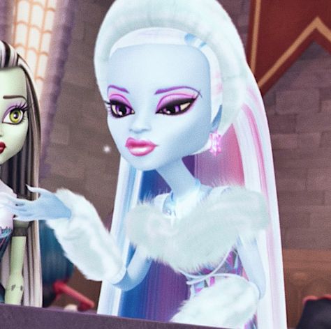 Abby Monster High, Abbey Bominable Icon, Abbie Bominable, Cartoon Stills, Abby Bominable, High Pfp, Monster High Abbey, Monster H, Abbey Bominable