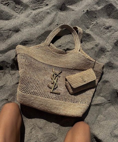 Venom & Honey: 📸 by Elsa Hosk Bag Ysl, Expensive Bag, Hot Bags, Chunky Earrings, Instagram Beach, Beach Please, Girly Bags, Novelty Bags, Summer Bag