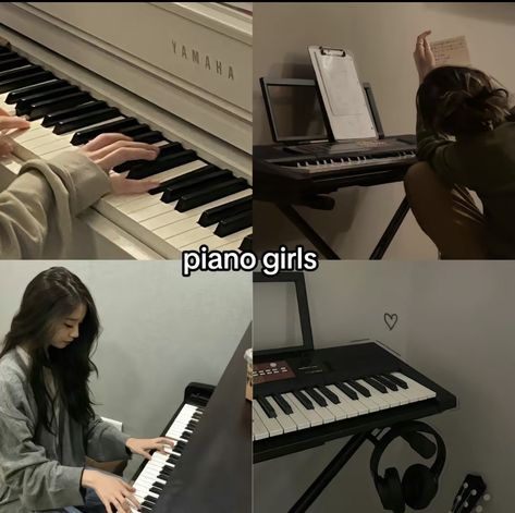 Piano Vision Board, Pianist Girl, Piano And Singing, Piano Aesthetic, Piano Girl, Finding A Hobby, Female Inspiration, Hobbies To Try, Life Vision Board