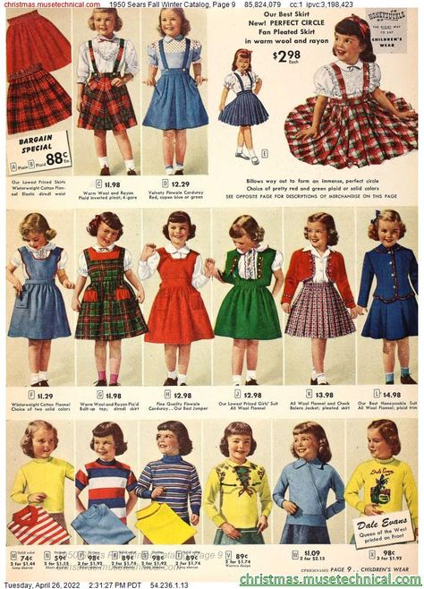 1950s Girls Fashion, Maryellen Larkin, Clothing Ads, 1950s Girls, 80s Fashion Outfits, 70s Clothes, Vintage Girls Clothes, Sophisticated Lady, Vintage Kids Clothes