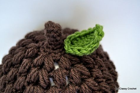 Awesome Acorn Hat Crochet Pattern | Classy Crochet Acorn Hat, Nest Ideas, Classy Crochet, Hat Patterns Free, Hat Crochet Pattern, Crochet Toddler, Crochet Fun, Crochet Shop, Crochet Hats Free Pattern