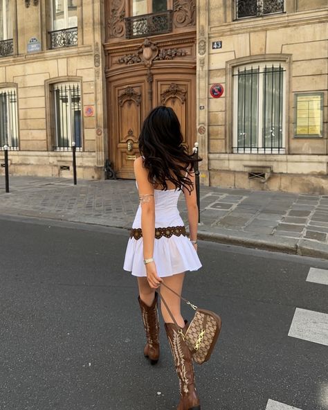 mini dresses and cowboy boots all summer long @hellomolly ad use code NATALIA for ££ off Dresses And Cowboy Boots, Dress With Cowboy Boots, Dress And Cowboy Boots, Dresses With Cowboy Boots, June 17, Mini Dresses, Cowboy Boots, Outfit Of The Day, Cowboy