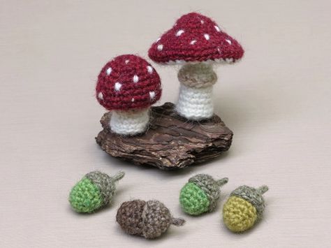 Toadsies, free crochet toadstool patterns | Son's Popkes Crochet Toadstool, Best Mushrooms, Crochet Wreath, Fly Agaric, Fall Crochet Patterns, Crochet Mushroom, Crochet Plant, Crochet Amigurumi Free Patterns, Crochet Amigurumi Free