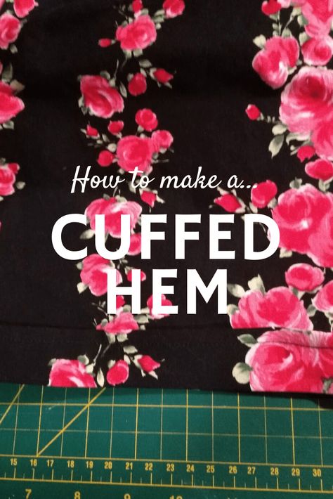 Learn how to finish shorts, pants or sleeves with an easy cuffed hem! Once you know how to sew a cuffed hem, it's easy to shorten your clothes with a cuff. Hem Dress Pants, Sewing Alterations, Hem Pants, How To Hem Pants, Cuffed Pants, Sewing Studio, Shorts Pants, Cuffed Shorts, How To Sew