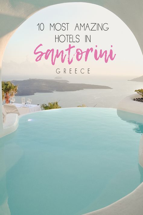 Where To Stay In Santorini, Hotels In Santorini Greece, Grecia Santorini, Santorini Grecia, Greece Honeymoon, Amazing Hotels, Santorini Hotels, Stunning Hotels, Greece Hotels