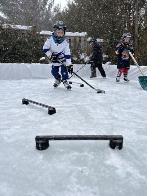 Diy Zamboni, Backyard Ice Rink, Hockey Diy, Ice Hockey Sticks, Hockey Pucks, Hockey Kids, Aesthetic 2024, Ice Rink, Hockey Puck