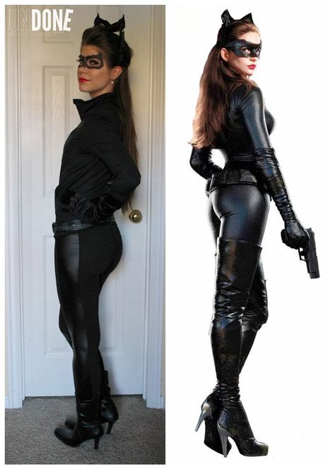 DIY Catwoman Costume | 10 DIY Catwoman Costume Ideas Cat Women Costume Diy, Diy Catwoman Costume, Catwoman Halloween Costume, Catwoman Outfit, Batman Costume Diy, Diy Costume Ideas, Holloween Costumes, Catwoman Costume, Model Tips