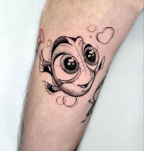 Dory Tattoo, Disney Inspired Tattoos, Blue Rose Tattoos, Mommy Tattoos, Geniale Tattoos, Cute Tattoos For Women, Cartoon Tattoos, Baby Tattoos, Family Tattoos