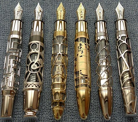 Moda Steampunk, Steampunk Gadgets, Mode Steampunk, Sonic Screwdriver, Art Steampunk, Montblanc Pen, Style Steampunk, Beautiful Pen, Pen Design